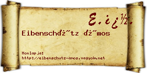 Eibenschütz Ámos névjegykártya